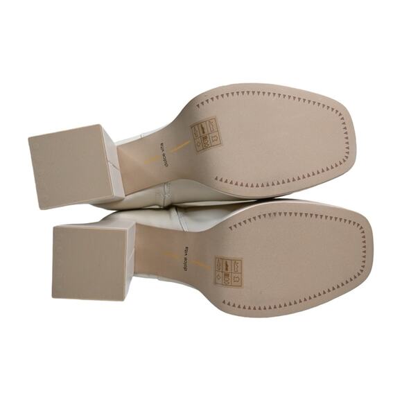 Dolce Vita Womens 10 Ulyses Platform Bootie in Ivory Leather NEW - Picture 9 of 10